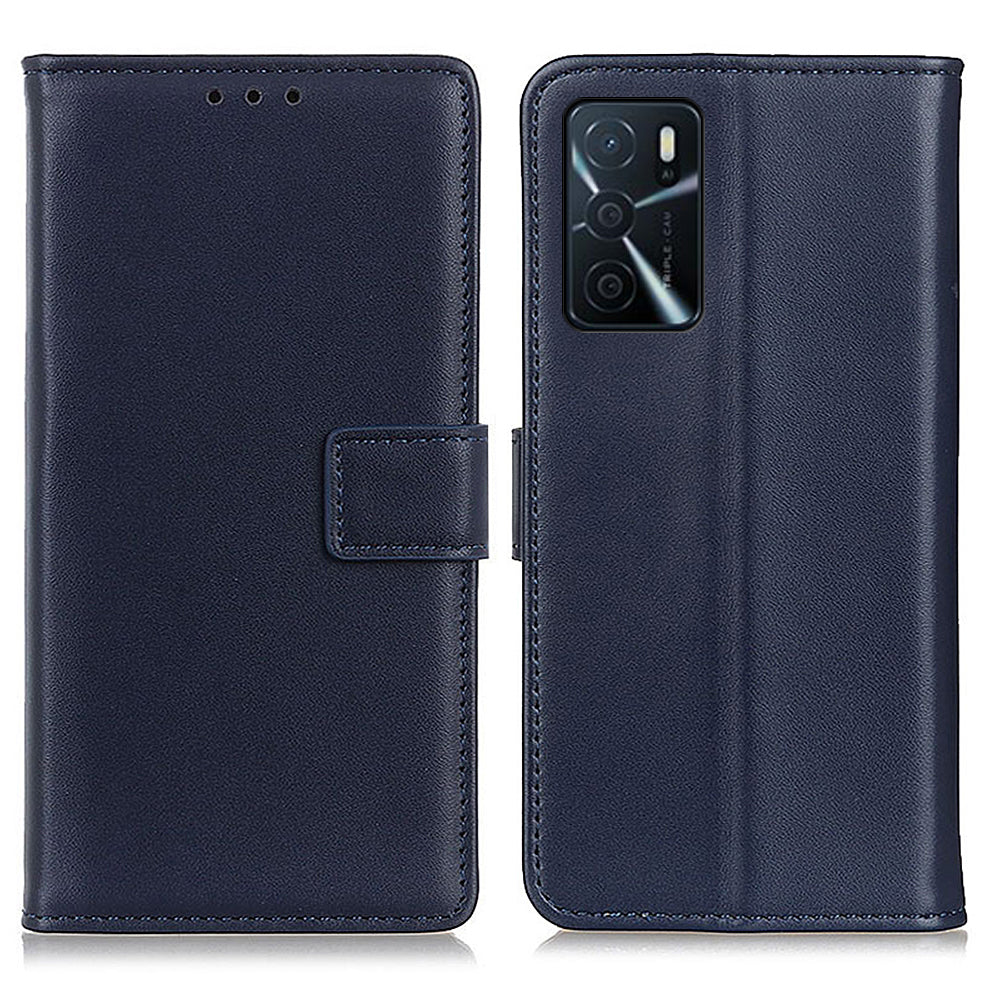 Full Protective Magnetic Clasp Design Leather Wallet Phone Case with Stand for Oppo A16/A16s/A54s