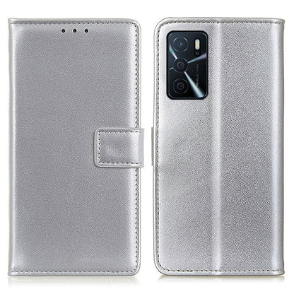 Full Protective Magnetic Clasp Design Leather Wallet Phone Case with Stand for Oppo A16/A16s/A54s