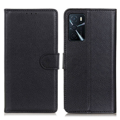 Litchi Texture PU Leather Phone Wallet Flip Case Cover for Oppo A16/A16s/A54s