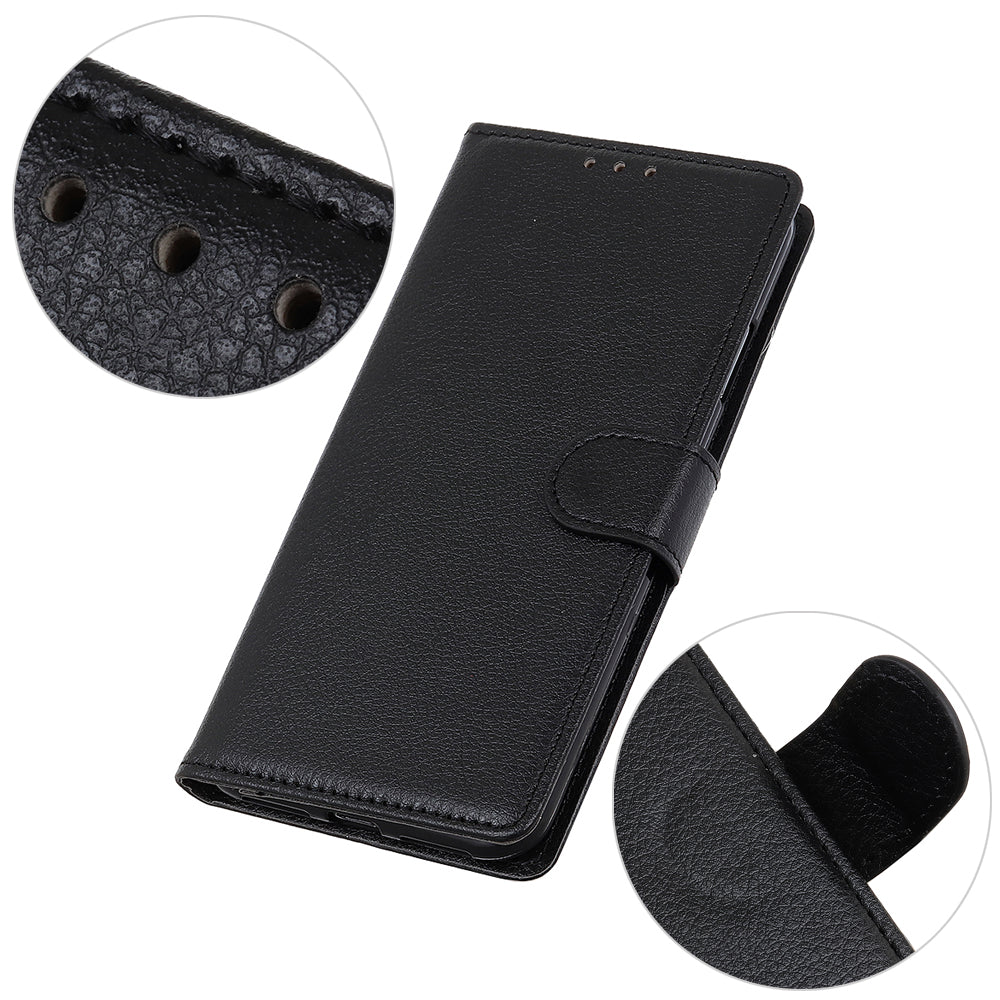 Litchi Texture PU Leather Phone Wallet Flip Case Cover for Oppo A16/A16s/A54s