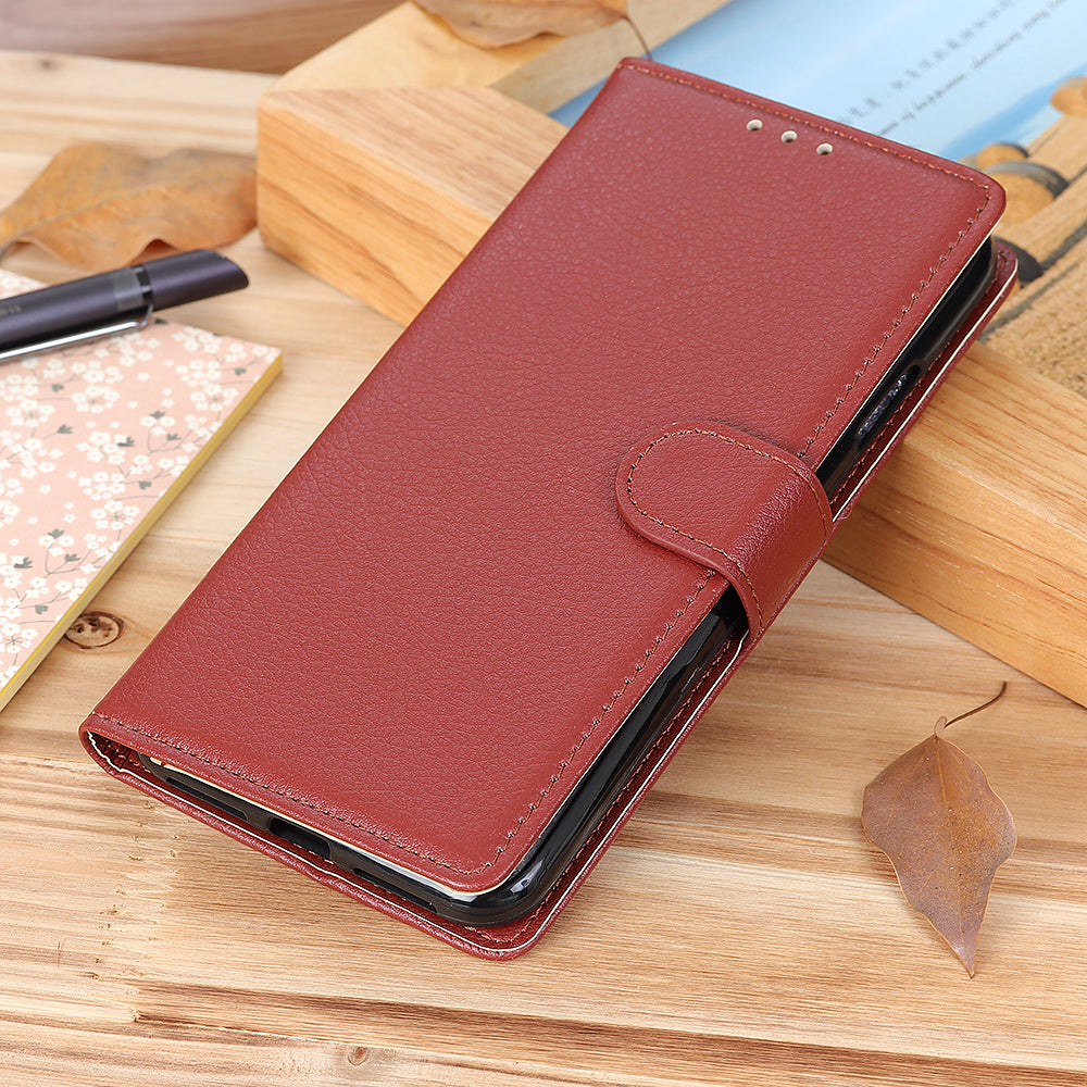 Litchi Texture PU Leather Phone Wallet Flip Case Cover for Oppo A16/A16s/A54s