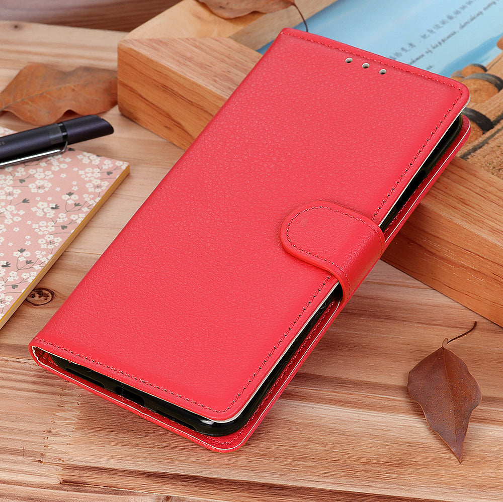 Litchi Texture PU Leather Phone Wallet Flip Case Cover for Oppo A16/A16s/A54s