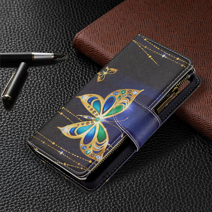 BF03 Zipper Wallet Design Leather Protective Phone Case with Stand for Oppo Reno6 5G