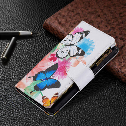 BF03 Zipper Wallet Design Leather Protective Phone Case with Stand for Oppo Reno6 5G