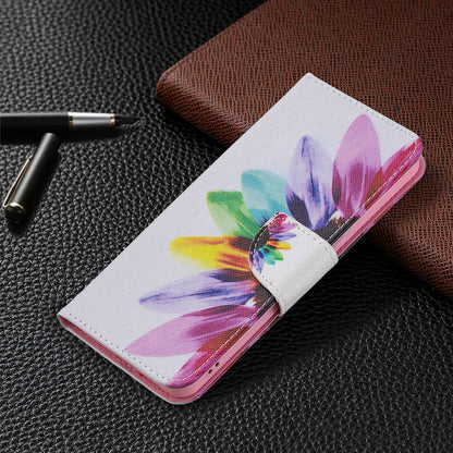 Pattern Printing Drop-Resistant Magnetic Leather Wallet Case with Stand for Oppo Reno6 5G