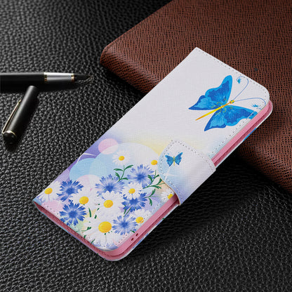 Pattern Printing Drop-Resistant Magnetic Leather Wallet Case with Stand for Oppo Reno6 5G