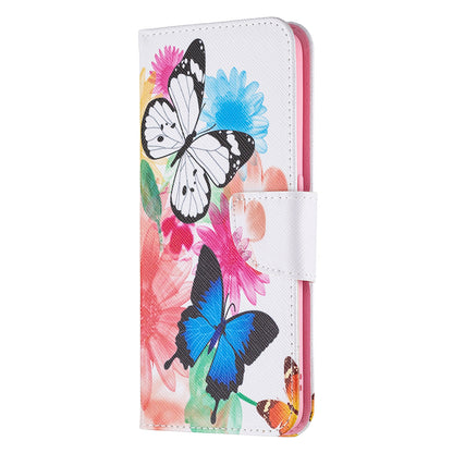 Magnetic Closure Wallet Pattern Printing Leather Stand Case for Oppo A94 5G/F19 Pro+ 5G/Reno5 Z 5G