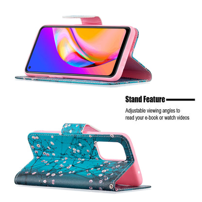 Magnetic Closure Wallet Pattern Printing Leather Stand Case for Oppo A94 5G/F19 Pro+ 5G/Reno5 Z 5G