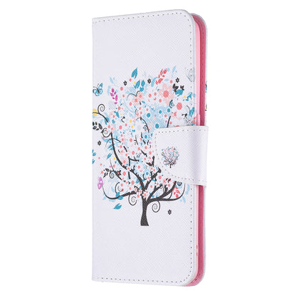 Magnetic Closure Wallet Pattern Printing Leather Stand Case for Oppo A94 5G/F19 Pro+ 5G/Reno5 Z 5G