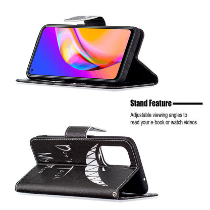 Magnetic Closure Wallet Pattern Printing Leather Stand Case for Oppo A94 5G/F19 Pro+ 5G/Reno5 Z 5G