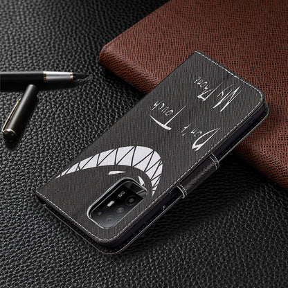 Magnetic Closure Wallet Pattern Printing Leather Stand Case for Oppo A94 5G/F19 Pro+ 5G/Reno5 Z 5G