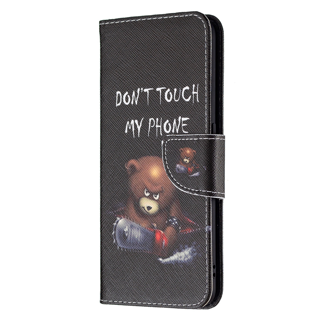 Magnetic Closure Wallet Pattern Printing Leather Stand Case for Oppo A94 5G/F19 Pro+ 5G/Reno5 Z 5G