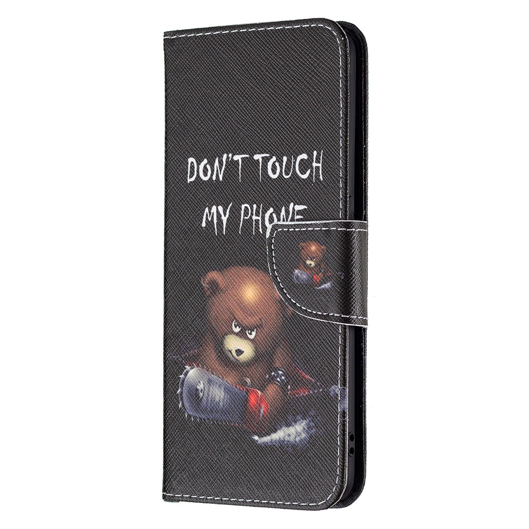 Pattern Printing Leather + Soft TPU Inner Case with Wallet Stand for Oppo A94/Reno5 F/F19 Pro