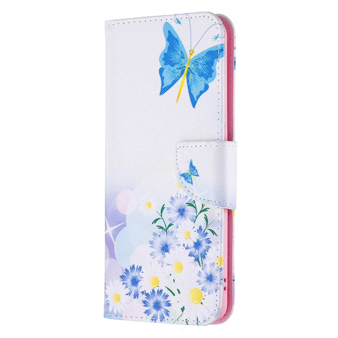 Pattern Printing Leather + Soft TPU Inner Case with Wallet Stand for Oppo A94/Reno5 F/F19 Pro