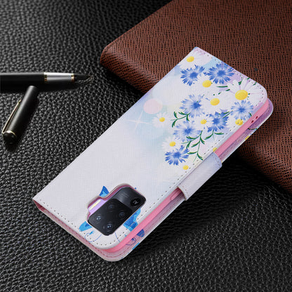 Pattern Printing Leather + Soft TPU Inner Case with Wallet Stand for Oppo A94/Reno5 F/F19 Pro