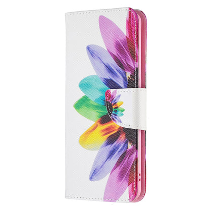 Pattern Printing Leather + Soft TPU Inner Case with Wallet Stand for Oppo A94/Reno5 F/F19 Pro