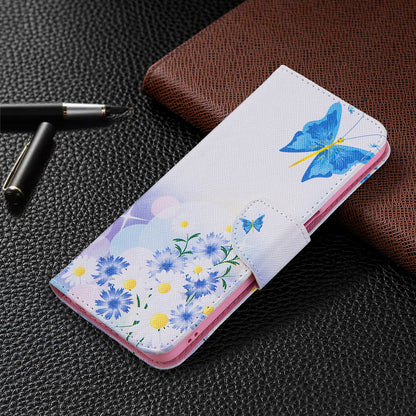 Pattern Printing Good Hand -Hold Feeling Leather Wallet Stand Case for Oppo A74 5G/A93 5G/A54 5G