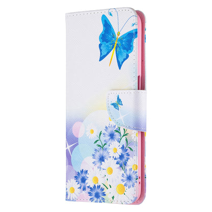 Wallet Design Drop-Resistant Pattern Printing Magnetic Leather Case with Adjustable Stand for Oppo A54 4G/A55 5G