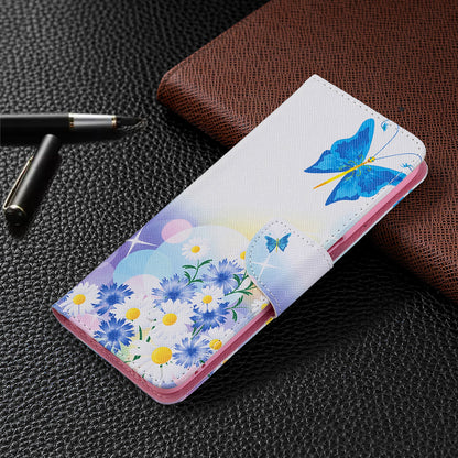 Wallet Design Drop-Resistant Pattern Printing Magnetic Leather Case with Adjustable Stand for Oppo A54 4G/A55 5G