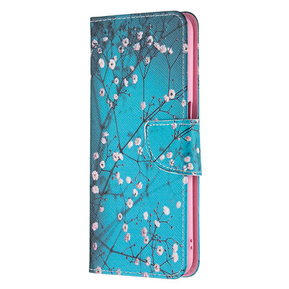 Wallet Design Drop-Resistant Pattern Printing Magnetic Leather Case with Adjustable Stand for Oppo A54 4G/A55 5G