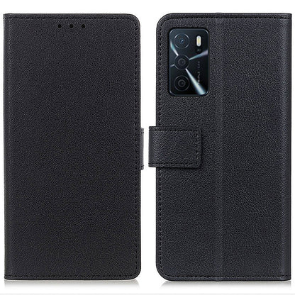 Full Protective Scratch-proof Leather Wallet Stand Case Phone Cover for Oppo A16/A16s/A54s