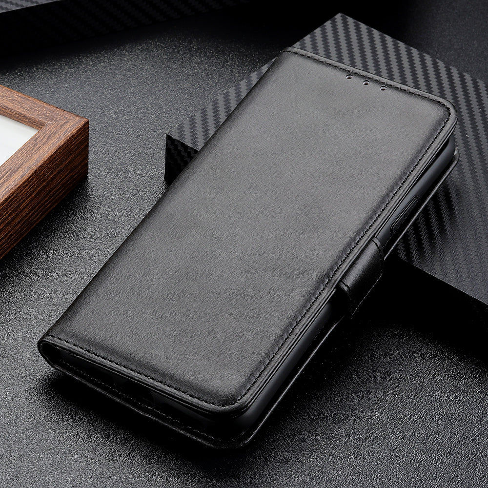 Sided Magnetic Clasp Design Drop-Proof Leather Case Wallet Stand Cover for Oppo A16/A16s/A54s