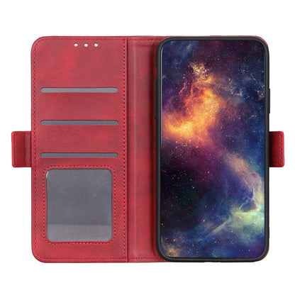 Sided Magnetic Clasp Design Drop-Proof Leather Case Wallet Stand Cover for Oppo A16/A16s/A54s