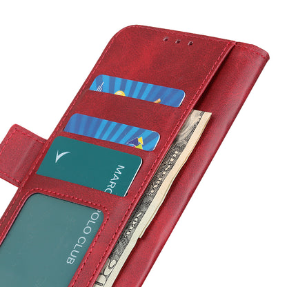 Sided Magnetic Clasp Design Drop-Proof Leather Case Wallet Stand Cover for Oppo A16/A16s/A54s