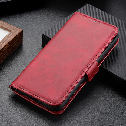 Sided Magnetic Clasp Design Drop-Proof Leather Case Wallet Stand Cover for Oppo A16/A16s/A54s