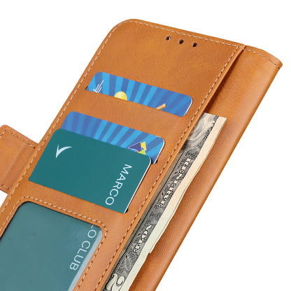 Sided Magnetic Clasp Design Drop-Proof Leather Case Wallet Stand Cover for Oppo A16/A16s/A54s