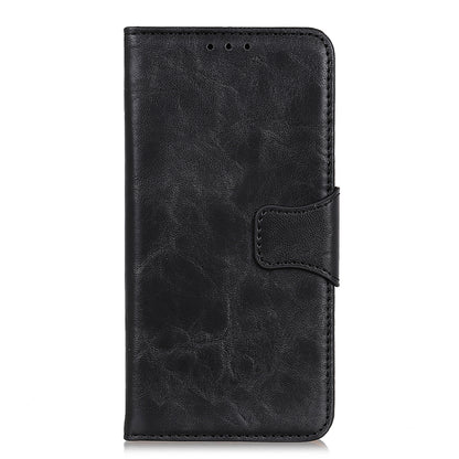 Split Leather Case Crazy Horse Style Phone Shell with Wallet and Stand for Oppo A16/A16s/A54s