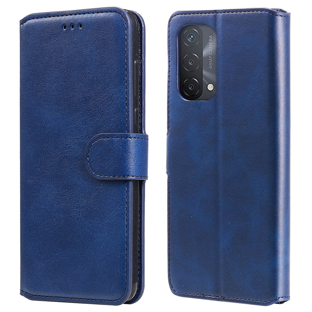 Fine Quality Wallet Stand Classic Style Flip Leather Phone Case for Oppo A93 5G/A74 5G/A54 5G