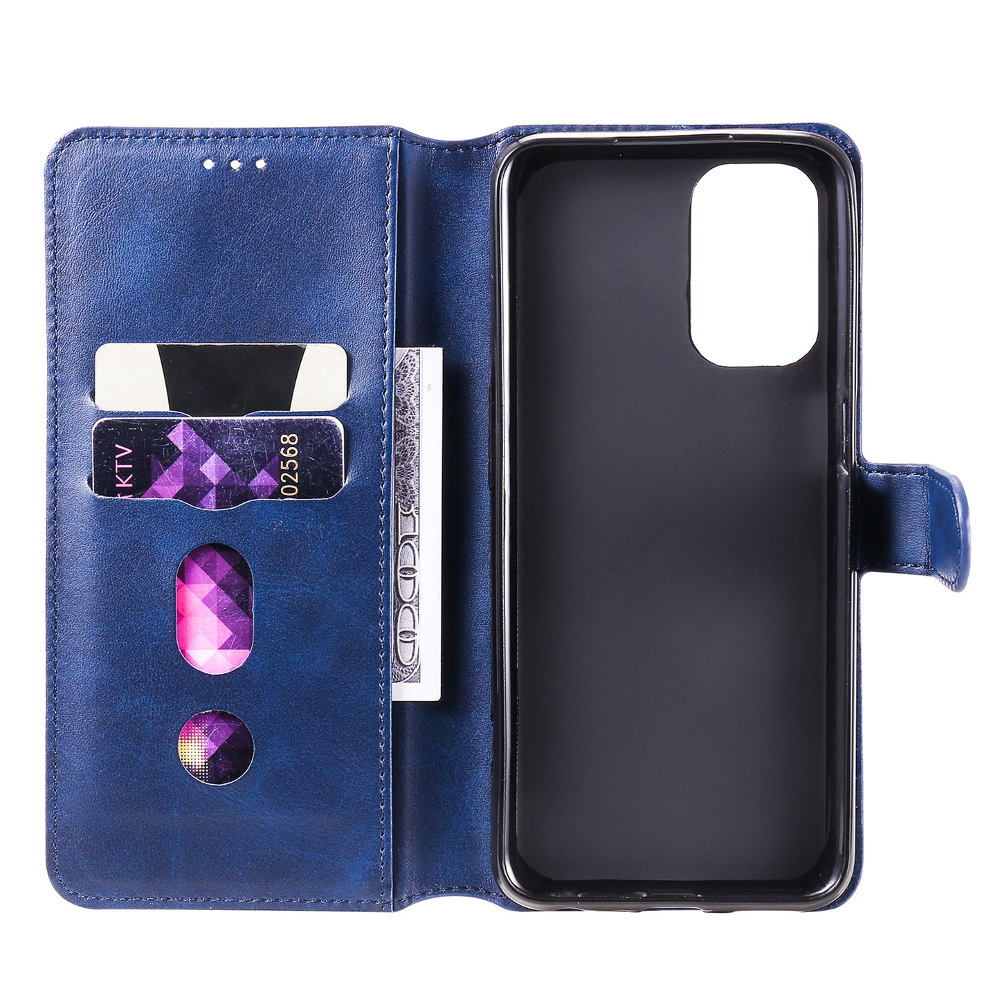 Fine Quality Wallet Stand Classic Style Flip Leather Phone Case for Oppo A93 5G/A74 5G/A54 5G