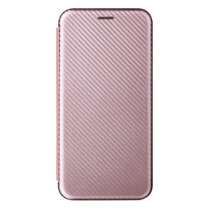 Magnetic Carbon Fiber Texture Design PU Leather Case with Card Slots and Ring Strap for Oppo A16/A16s/A54s