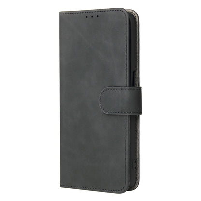 Skin-touch PU Leather Flip Folio Stand Magnetic Suction Strong Closure Wallet Phone Case with Strap for Oppo A16 / A53s 5G / A55 5G