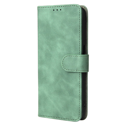 Skin-touch PU Leather Flip Folio Stand Magnetic Suction Strong Closure Wallet Phone Case with Strap for Oppo A16 / A53s 5G / A55 5G