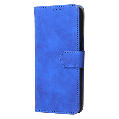 Skin-touch PU Leather Flip Folio Stand Magnetic Suction Strong Closure Wallet Phone Case with Strap for Oppo A16 / A53s 5G / A55 5G