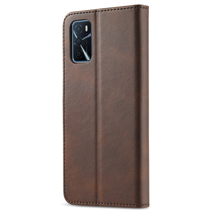 LC.IMEEKE Wallet Design Leather Phone Stand Case Protector for Oppo A16/A16s/A54s