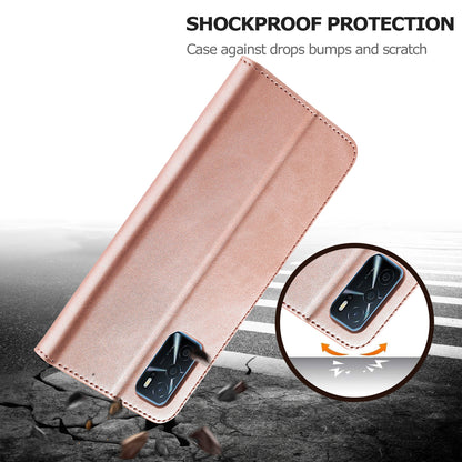 LC.IMEEKE Wallet Design Leather Phone Stand Case Protector for Oppo A16/A16s/A54s