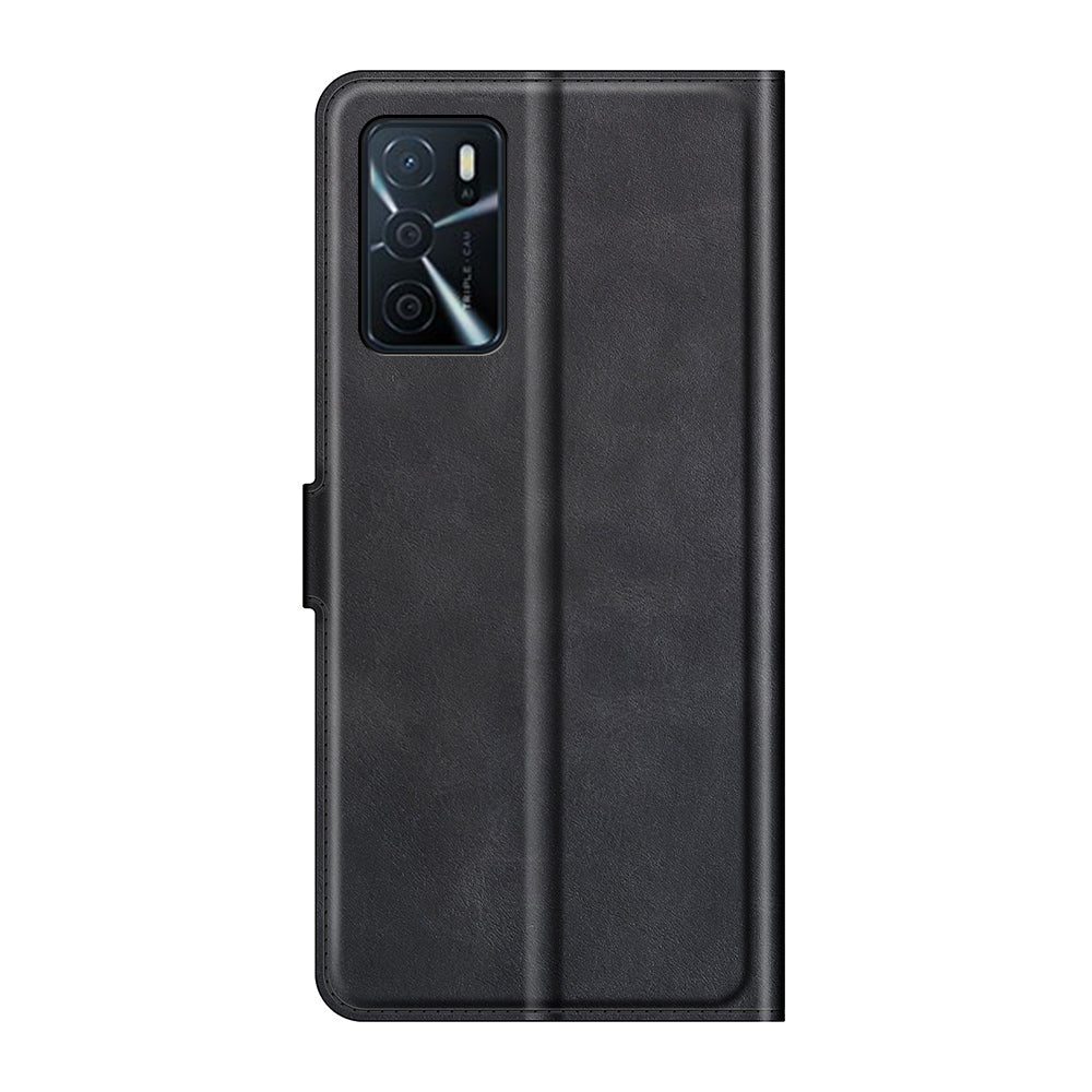 Shockproof Stand PU Leather Wallet Flip Protective Cover with Magnetic Closure for Oppo A16/A16s/A54s