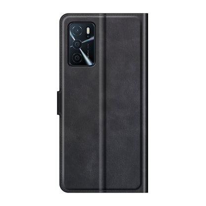 Shockproof Stand PU Leather Wallet Flip Protective Cover with Magnetic Closure for Oppo A16/A16s/A54s