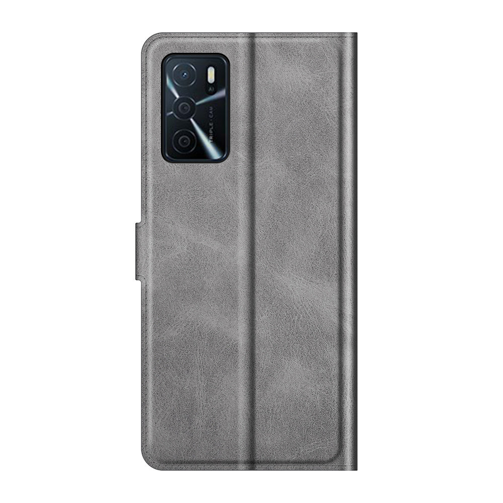 Shockproof Stand PU Leather Wallet Flip Protective Cover with Magnetic Closure for Oppo A16/A16s/A54s