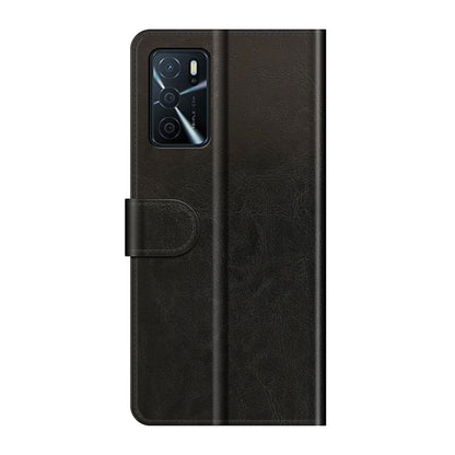 PU Leather Crazy Horse Texture Stand Wallet Design Magnetic Closure Phone Cover for Oppo A16/A16s/A54s