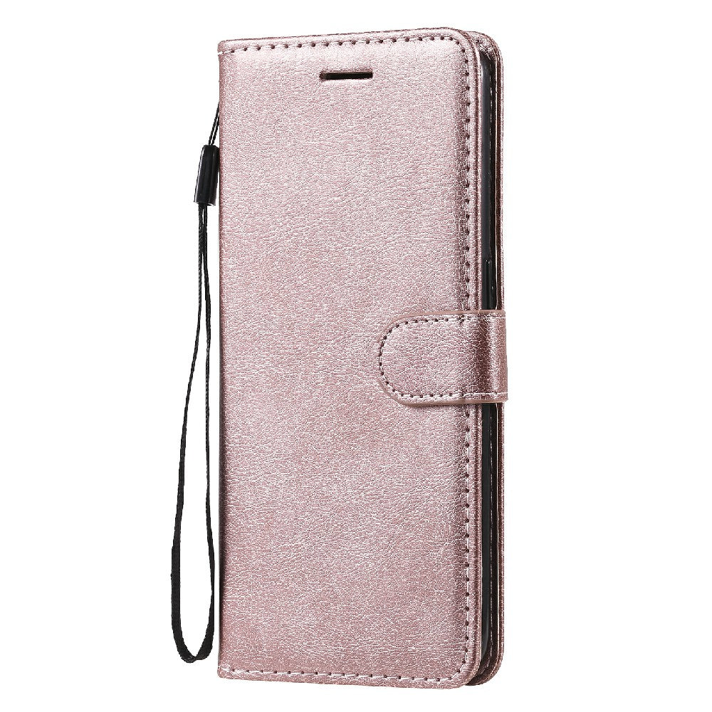 Shock-Absorbed KT Leather Series-2 Wallet Design Leather Stand Phone Casing with Handy Strap for Oppo Reno5 4G/Reno5 5G/Reno5 K/Find X3 Lite