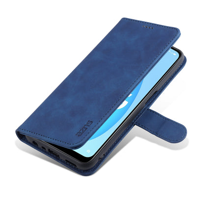 AZNS Wallet Stand Design PU Leather All-round Protection Phone Cover Case for Oppo A16/A16S/A54S