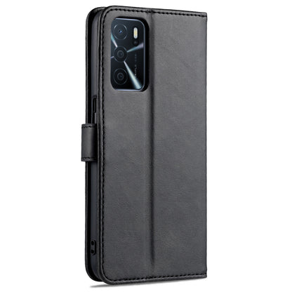 AZNS Wallet Stand Design PU Leather All-round Protection Phone Cover Case for Oppo A16/A16S/A54S