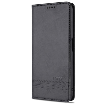 AZNS Shockproof Auto-absorbed Wallet Design PU Leather Folio Flip Phone Protective Case for OPPO A16 / A16s / A54s