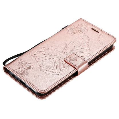 KT Imprinting Flower Series-2 Butterfly Pattern Imprinting Protective Shockproof Magnetic Clasp Wallet Leather Phone Cover Case with Stand for Oppo Reno5 4G/5G/Reno5 K/Find X3 Lite