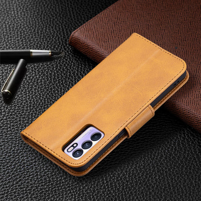 360Â° Full Coverage Anti-Scratch Stylish PU Leather Smartphone Wallet Stand Case for Oppo Reno6 5G