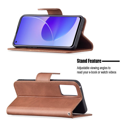 360Â° Full Coverage Anti-Scratch Stylish PU Leather Smartphone Wallet Stand Case for Oppo Reno6 5G